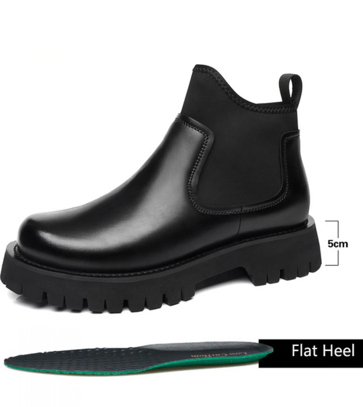 Stivaletti Chelsea da uomo in pelliccia invernale Stivali da moto maschili alti alti interni rialzati 8cm Aumento Bootmotor da u