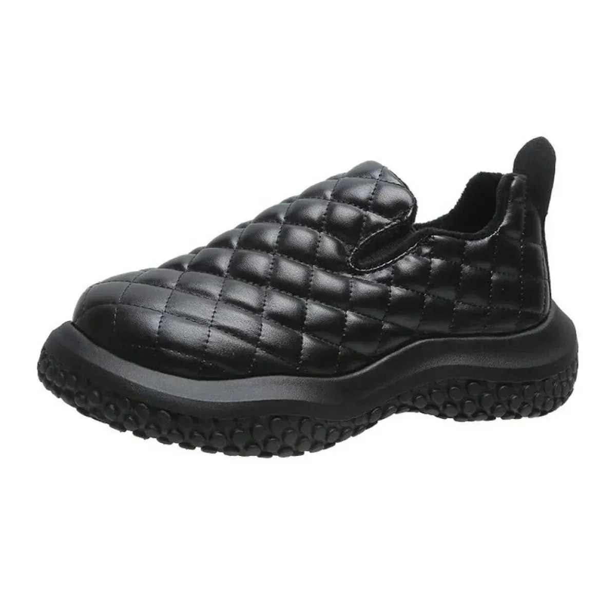 Stivali da neve Scarpe di cotone di pane Stivali antiscivolo Plus Velluto Scarpe piselli impermeabili Mocassino per stivali con
