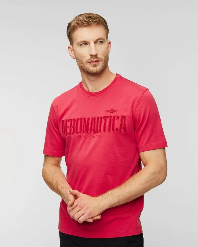 T-shirt da uomo Aeronautica Militare Rosa