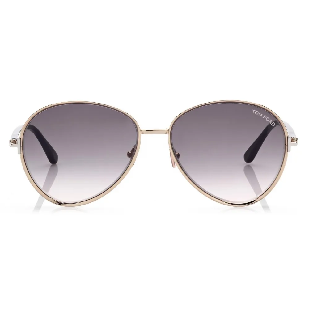 Tom Ford - Rio Sunglasses - Occhiali da Sole Pilota - Oro - FT1028 - Occhiali da Sole - Tom Ford Eyewear