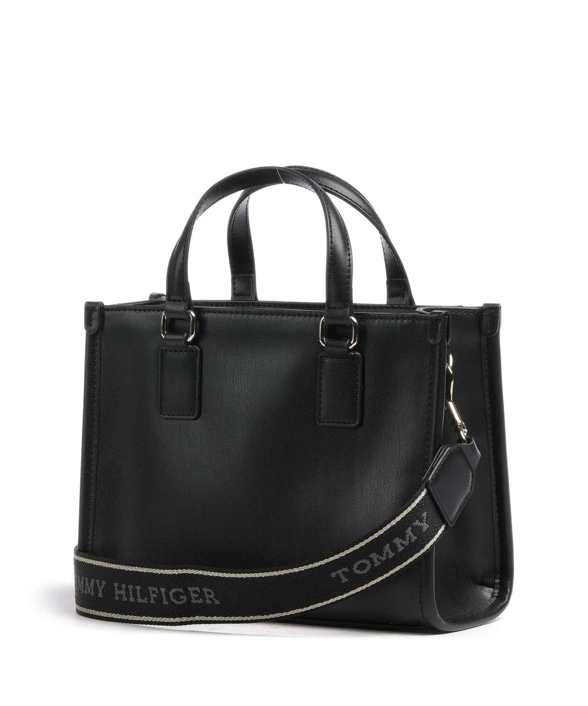  Tommy Hilfiger TH Monotype Borsa a mano pelle sintetica nero  