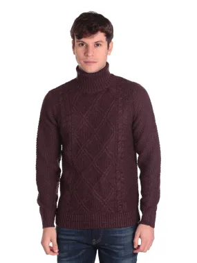 Union Uomo Maglione Collo Alto 6352222151E Rosso