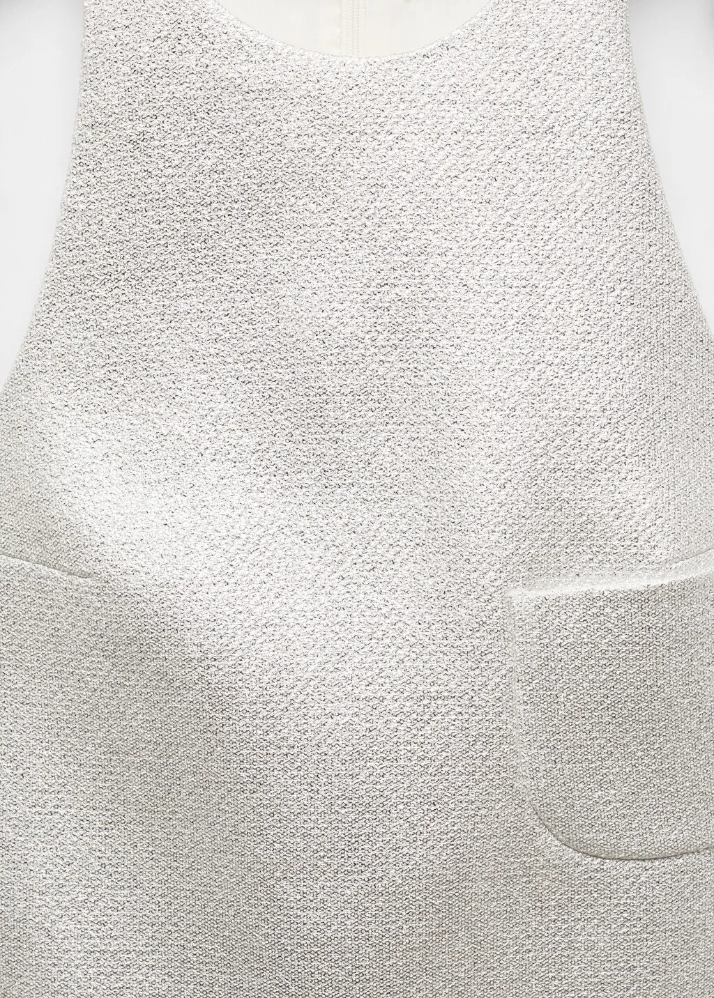 Vestito corto effetto foil