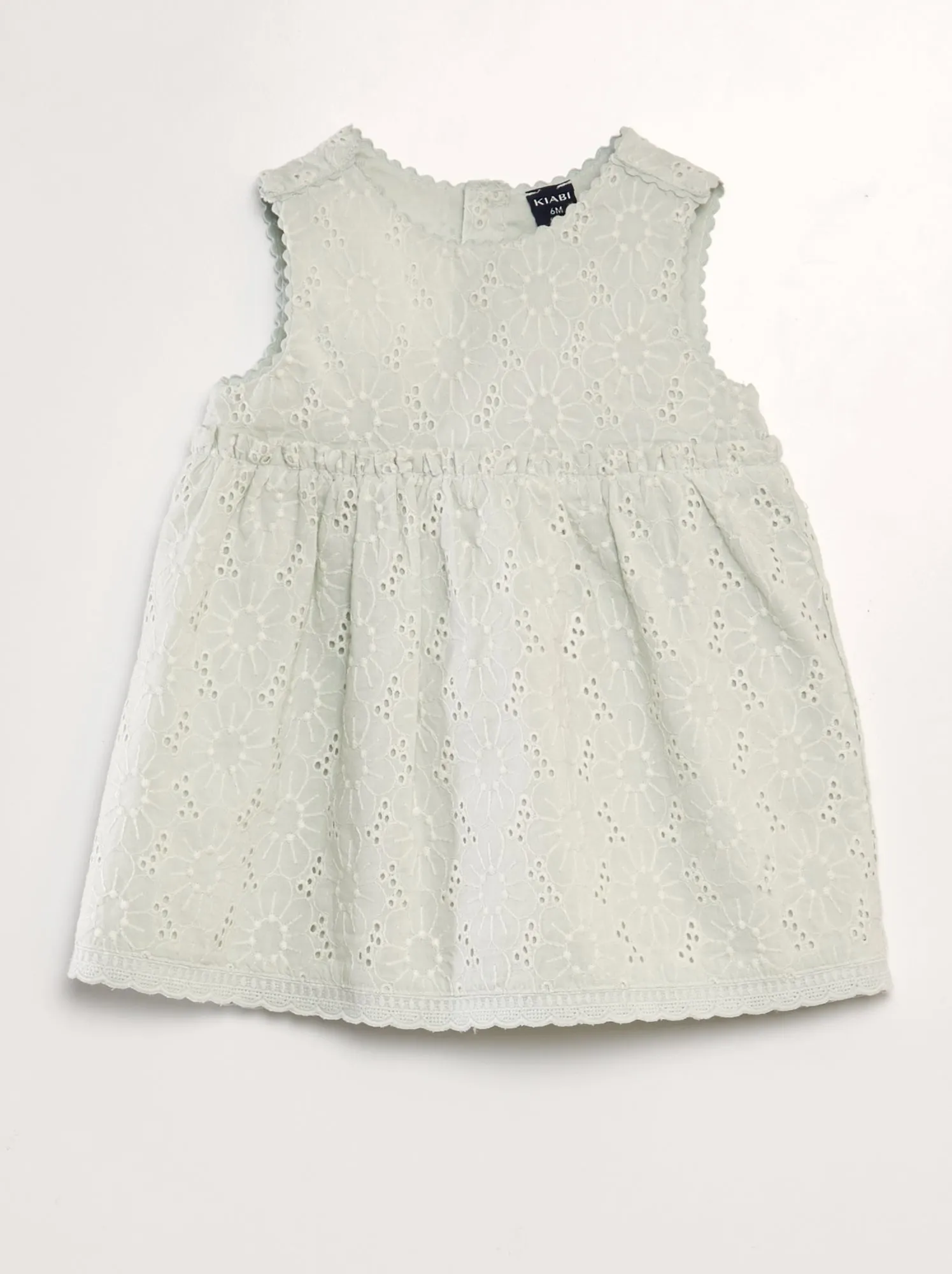 Vestito in ricamo punto inglese - BLU